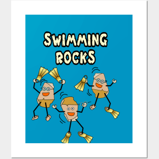 Swimming Rocks Posters and Art